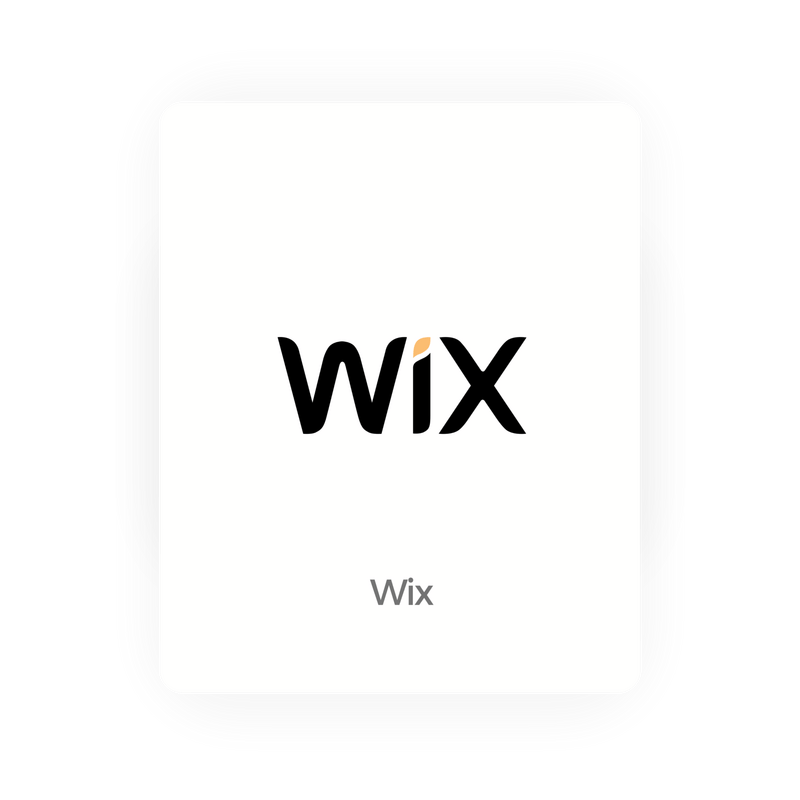 Integrates with Wix