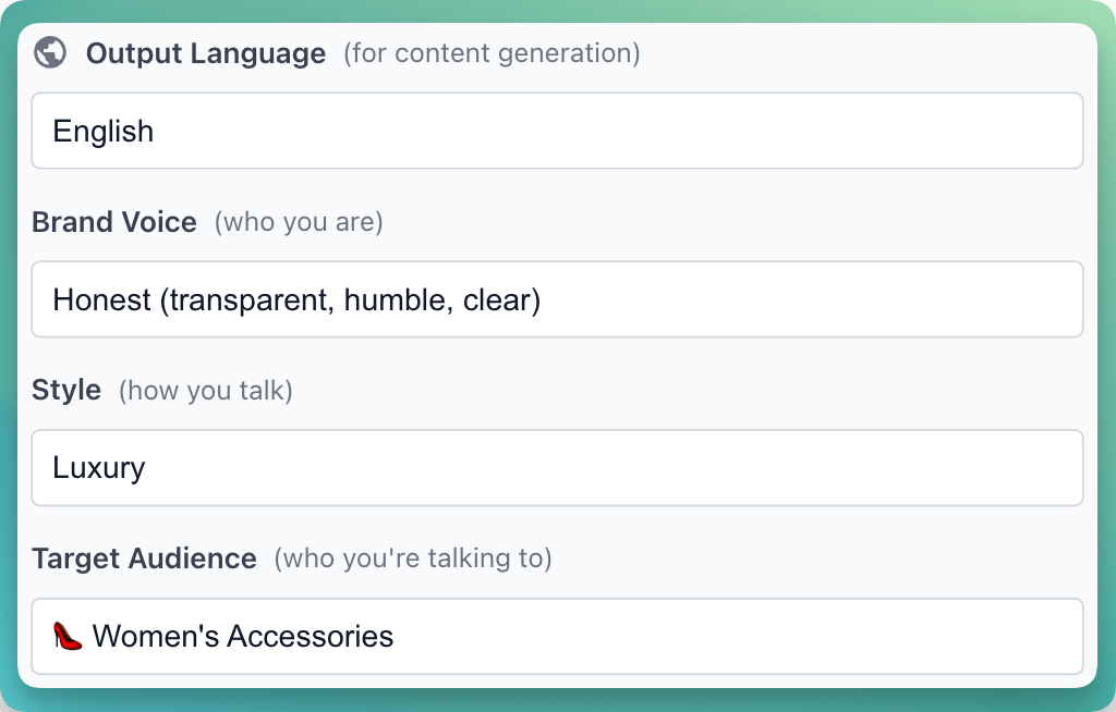 Choose language and set your brand